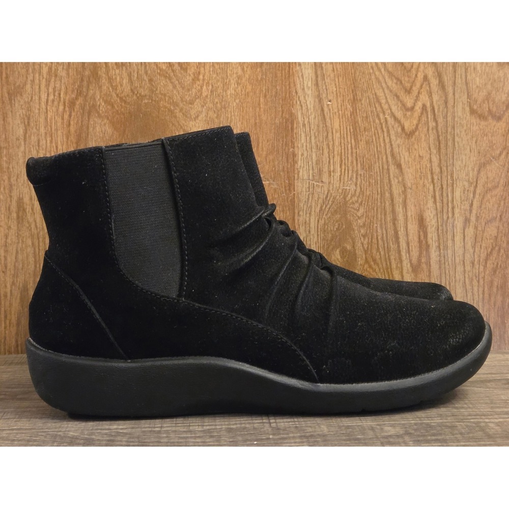 Clarks Cloudsteppers Sillian Rima Boots Womens Size 7 Black
